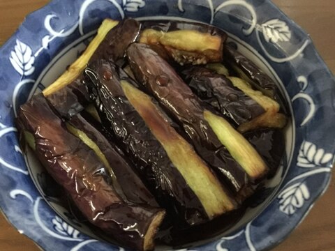 茄子の簡単めんつゆ浸し。